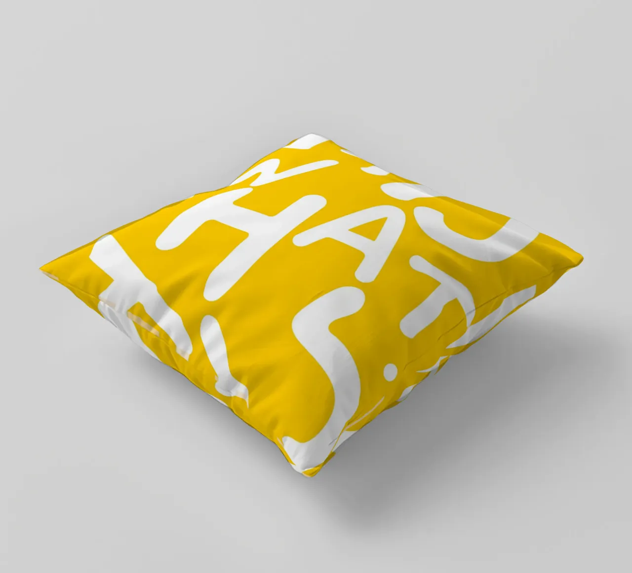 It is What It Is | Tipografia Lettere eccentriche Giallo Citazione cuscino da 83oranges