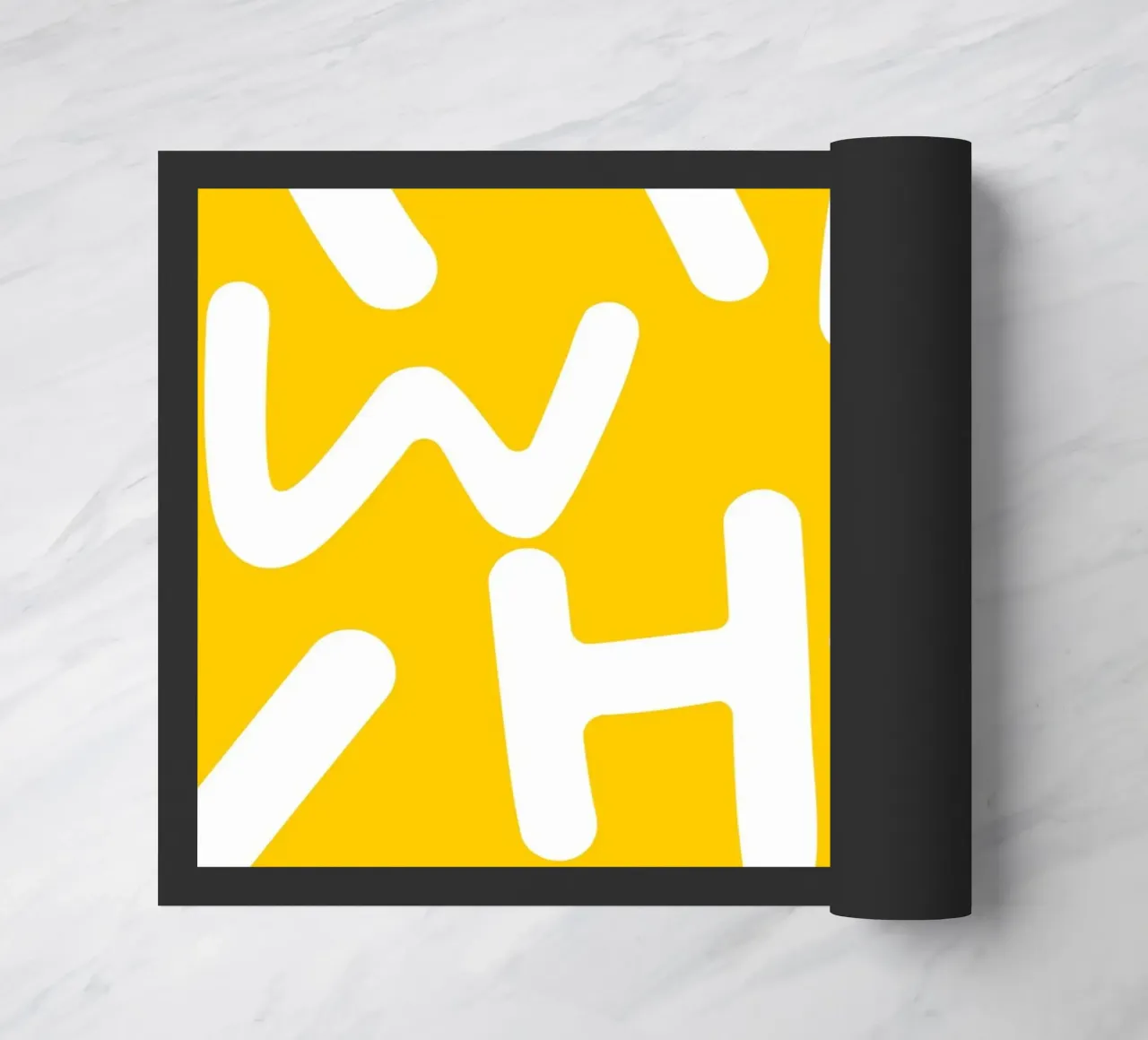 It is What It Is | Tipografia Lettere eccentriche Giallo Citazione zerbino da 83oranges