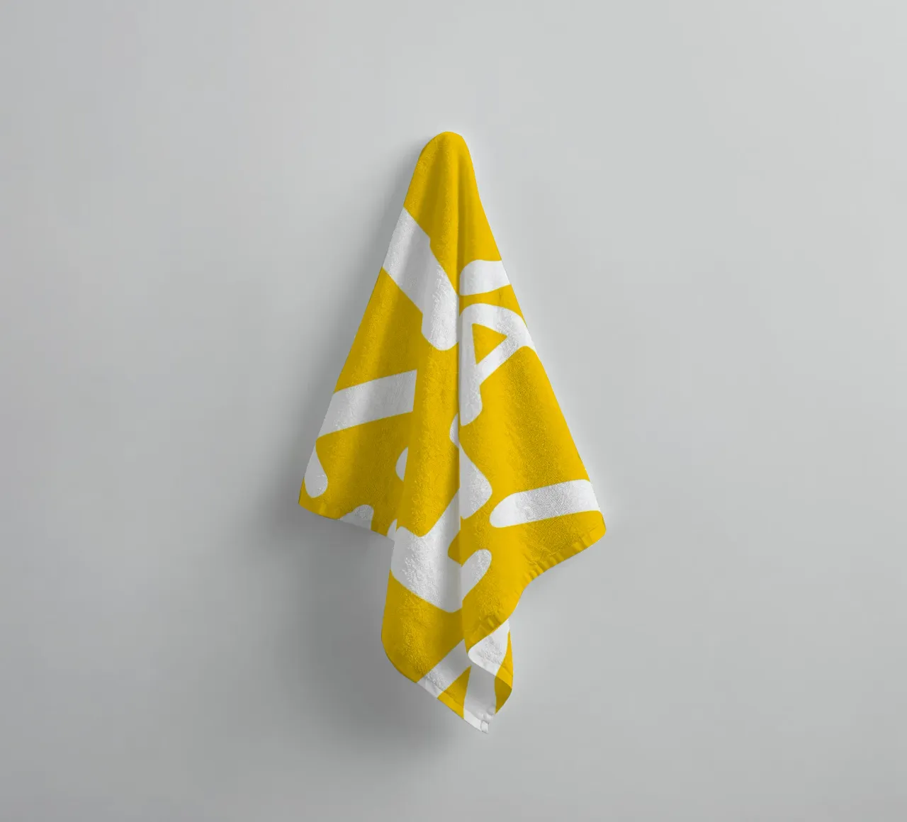 It is What It Is | Typography Quirky Letters Yellow Quote towel by 83oranges