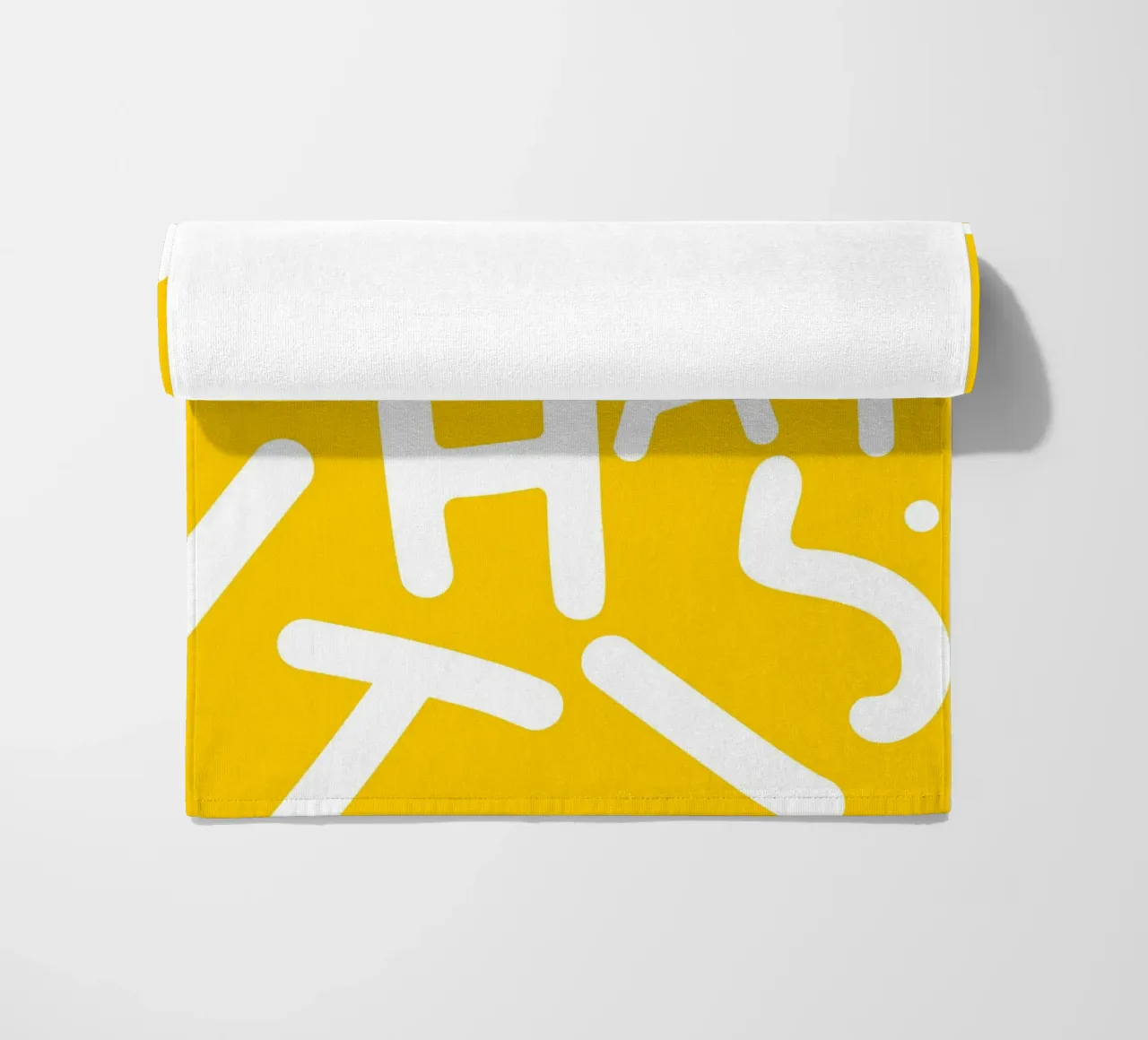 It is What It Is | Tipografia Lettere eccentriche Giallo Citazione telo mare da 83oranges
