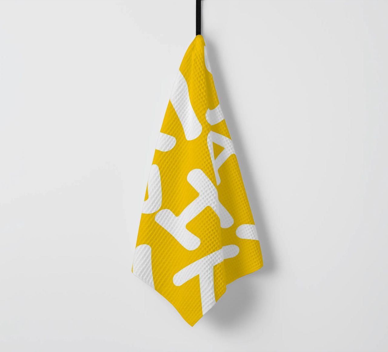 C'est ce que c'est | Typographie Lettres excentriques Jaune Citation torchon de 83oranges