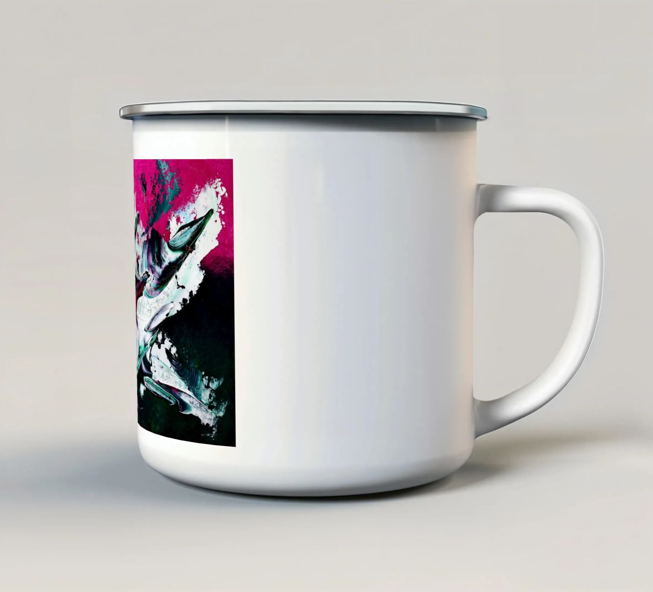 IDEAL GIFT 139 tazza in smalto da Thierry Vobmann Abstract painting