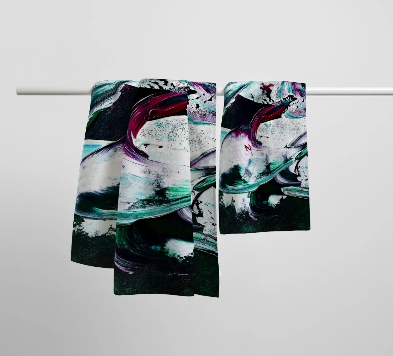 IDEAL GIFT 139 towel by Thierry Vobmann Abstract painting