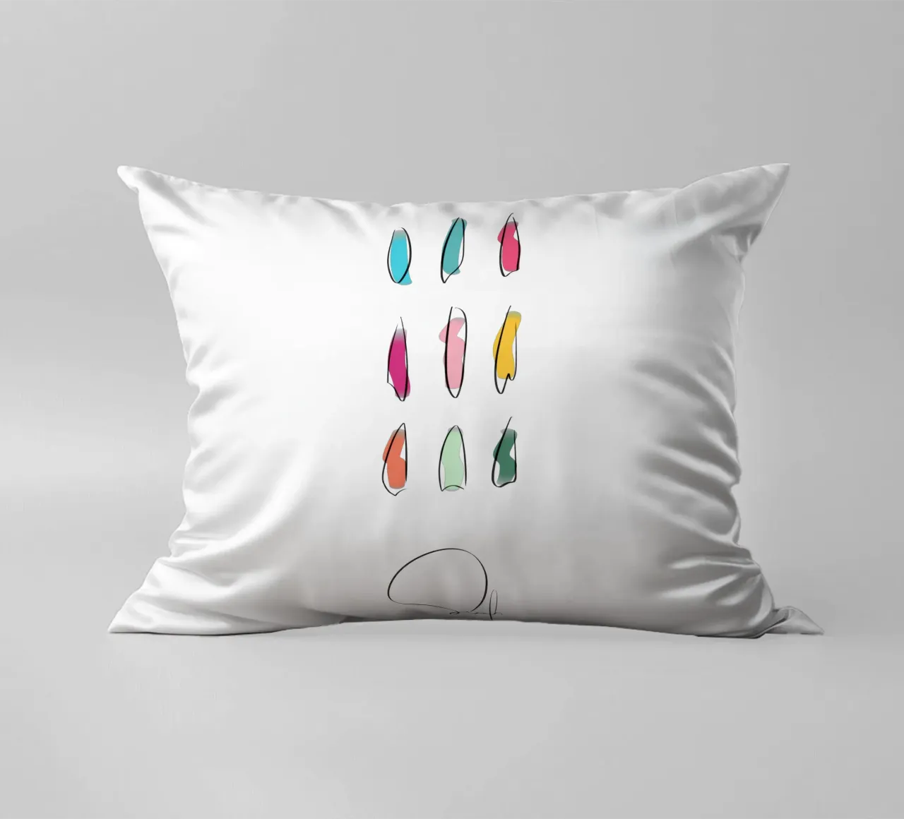 Surfboards - Best Of 9 cuscino da LIMITED EDITION LETTERS