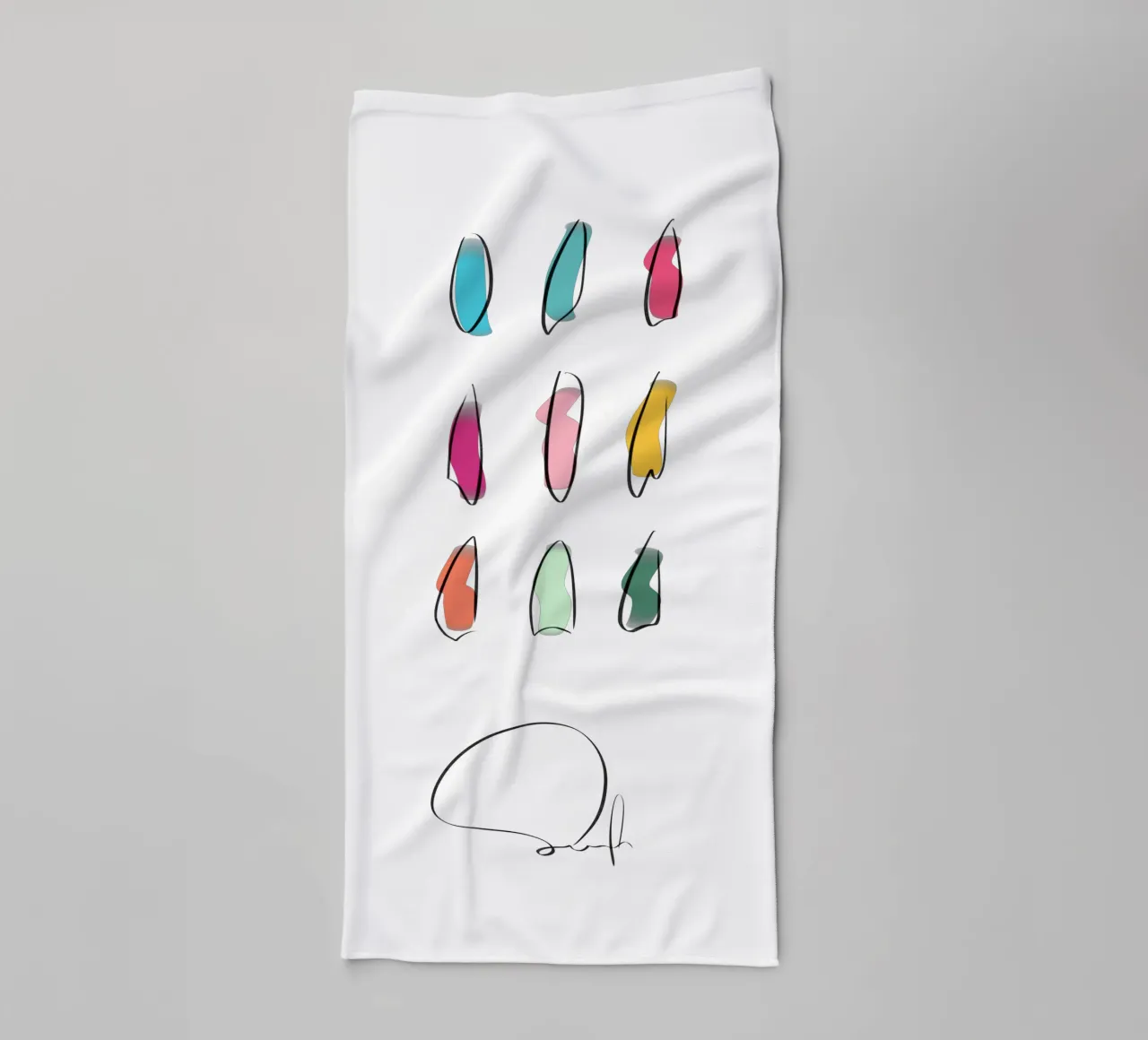 Surfboards - Best Of 9 asciugamano da bagno da LIMITED EDITION LETTERS