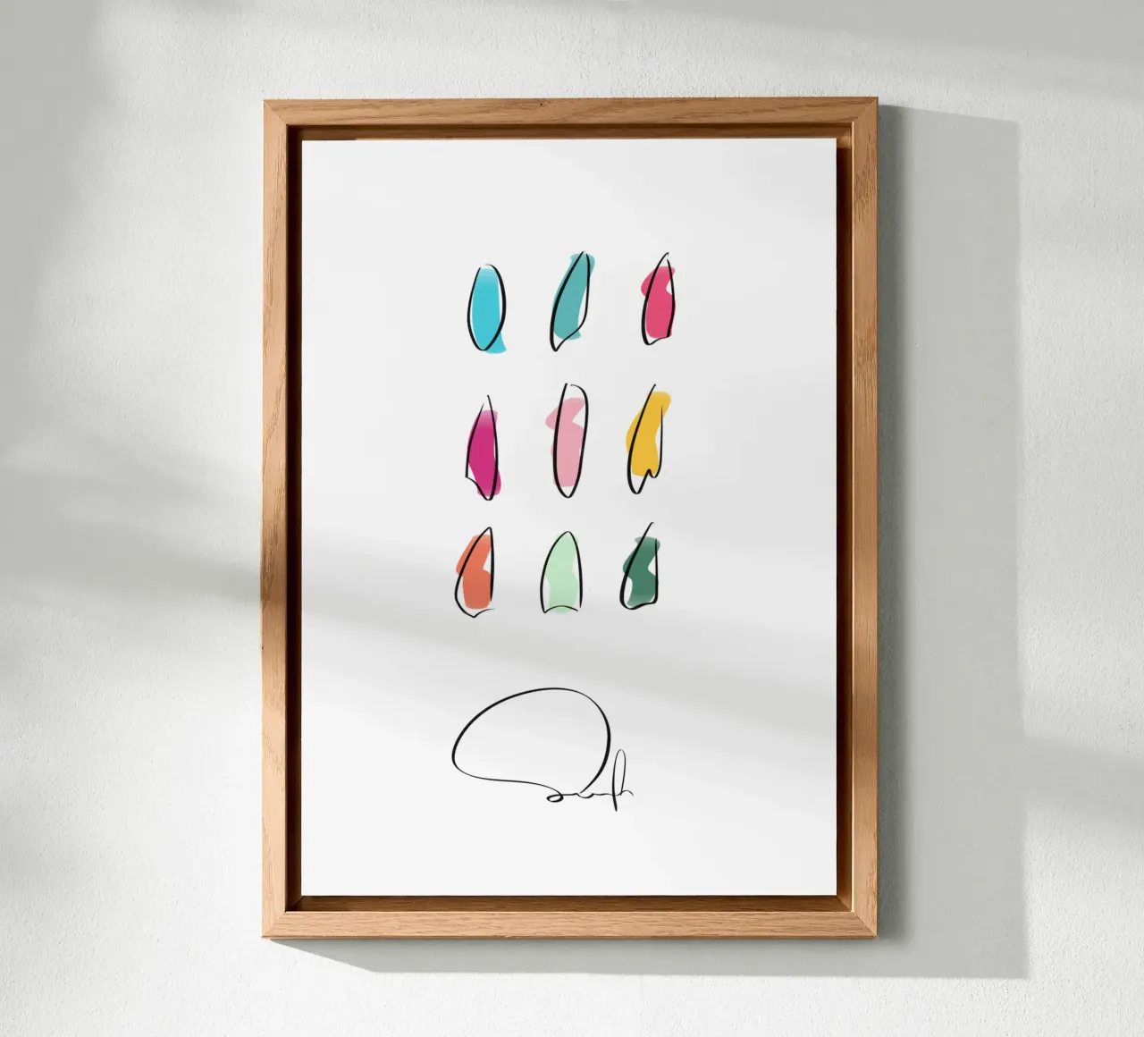 Surfboards - Best Of 9 alluminio dibond da LIMITED EDITION LETTERS