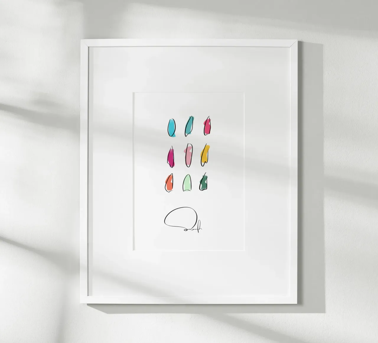 Surfboards - Best Of 9 carta hahnemühle da LIMITED EDITION LETTERS