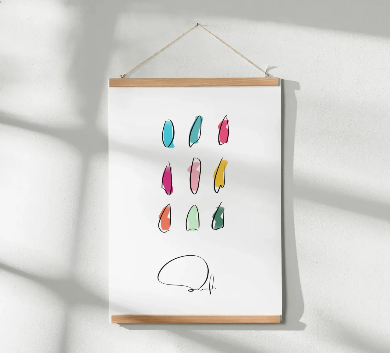 Surfboards - Best Of 9 carta hahnemühle da LIMITED EDITION LETTERS