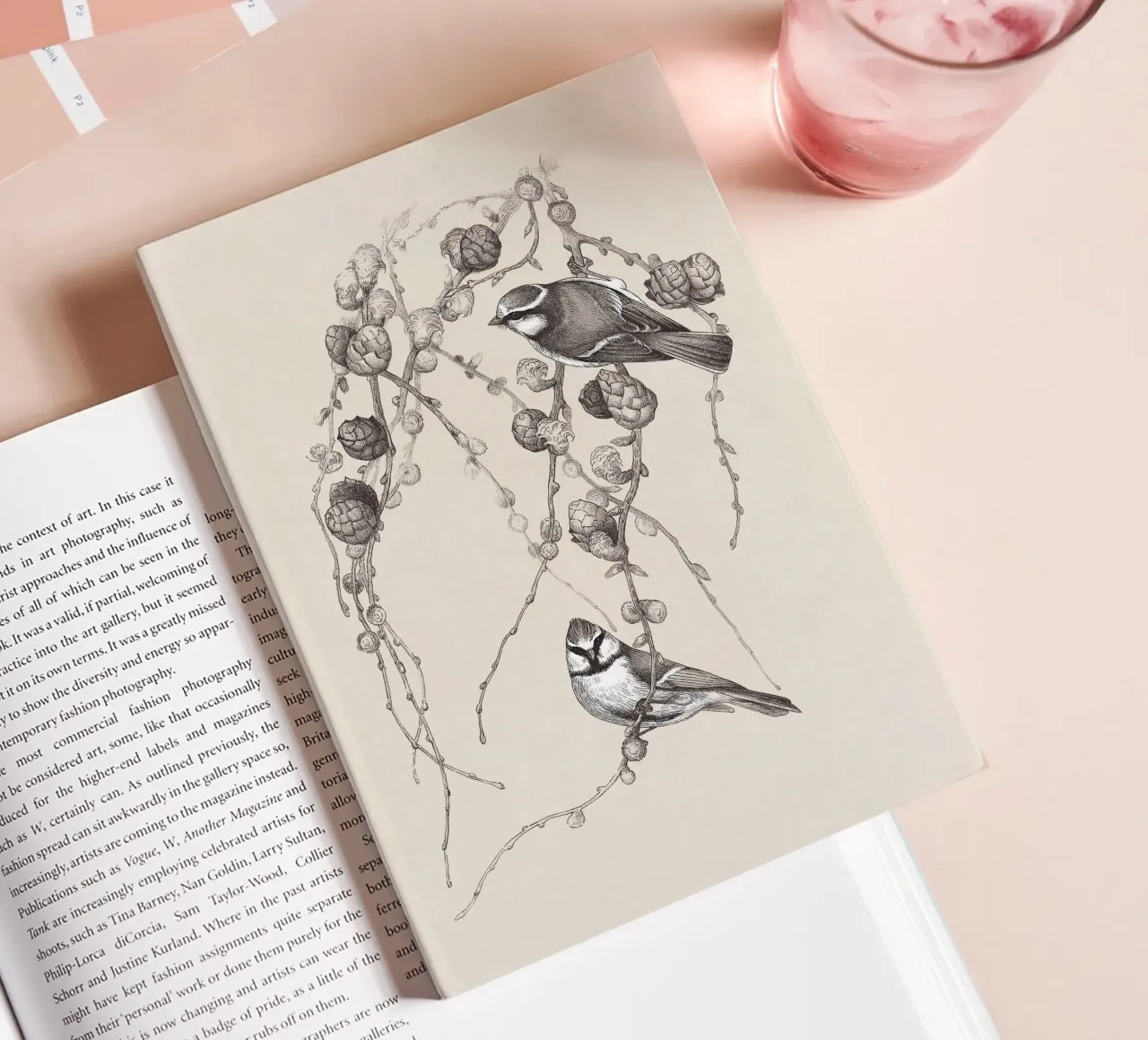 Blue Tit Bird Sketch notebook by apoloprints