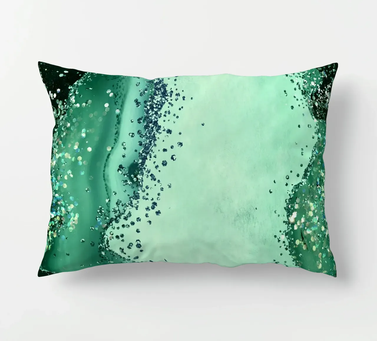 Texture Agata Glitterata Smeraldo 01 cuscino da Gemstone Textures