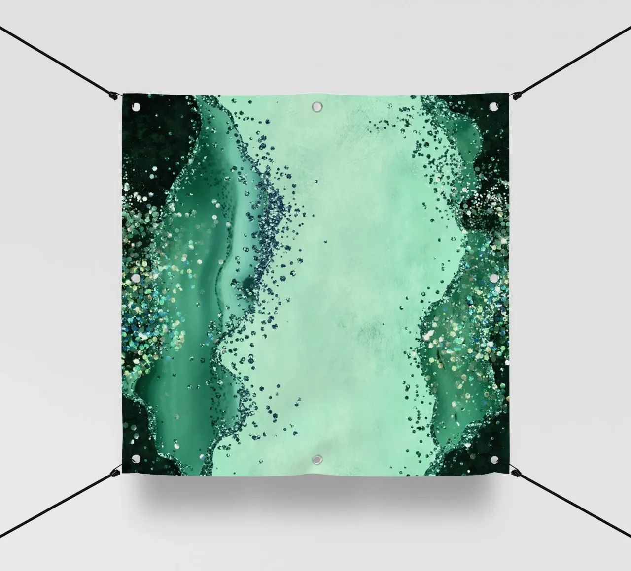 Texture Agata Glitterata Smeraldo 01 telo in pvc da Gemstone Textures