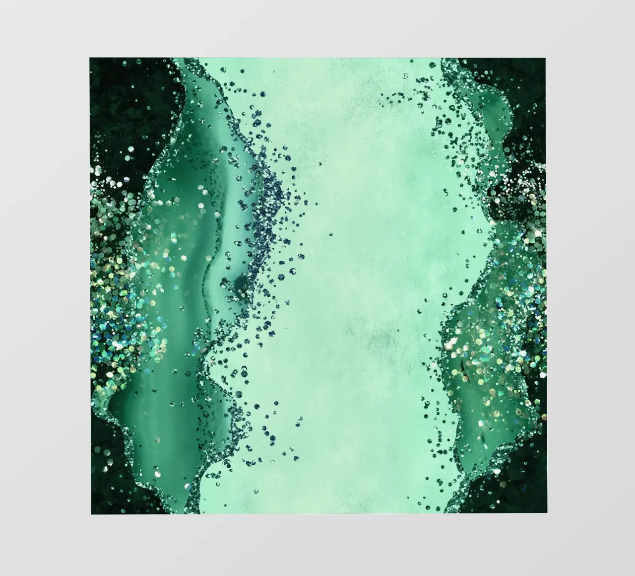 Texture Agata Glitterata Smeraldo 01 telo in pvc da Gemstone Textures