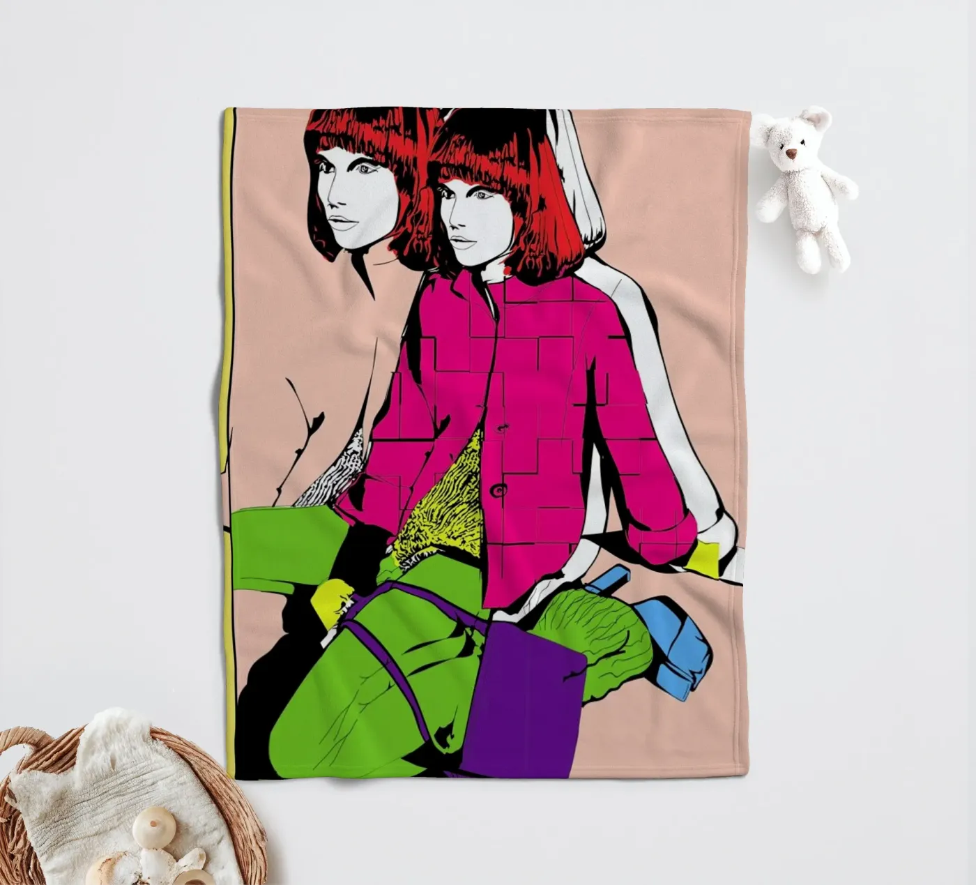 Pop 2 Fleecedecke von Marcell Naubert