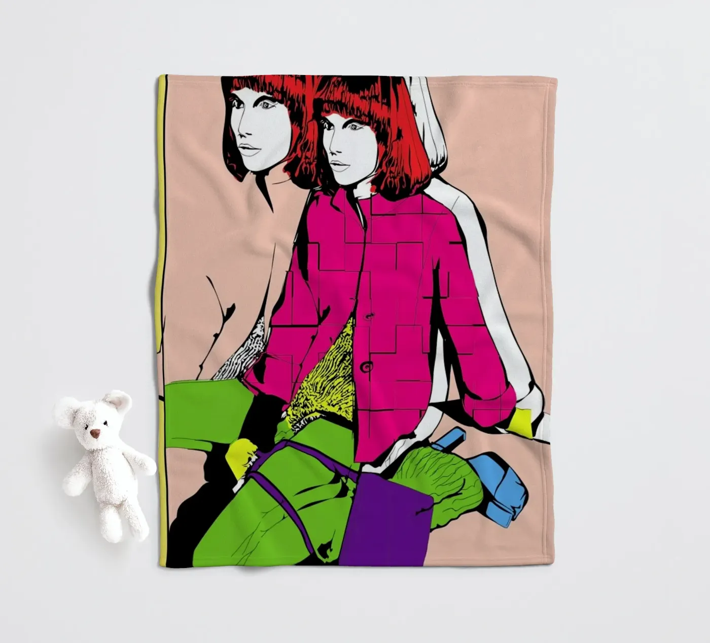 Pop 2 Fleecedecke von Marcell Naubert