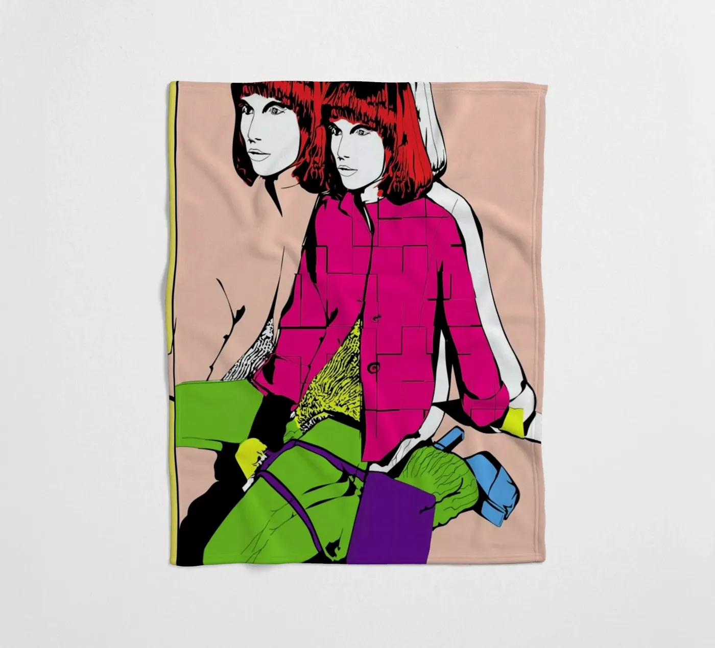 Pop 2 Fleecedecke von Marcell Naubert