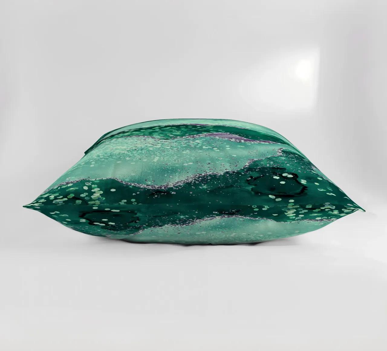 Texture Agata Glitterata Smeraldo 02 cuscino da Gemstone Textures