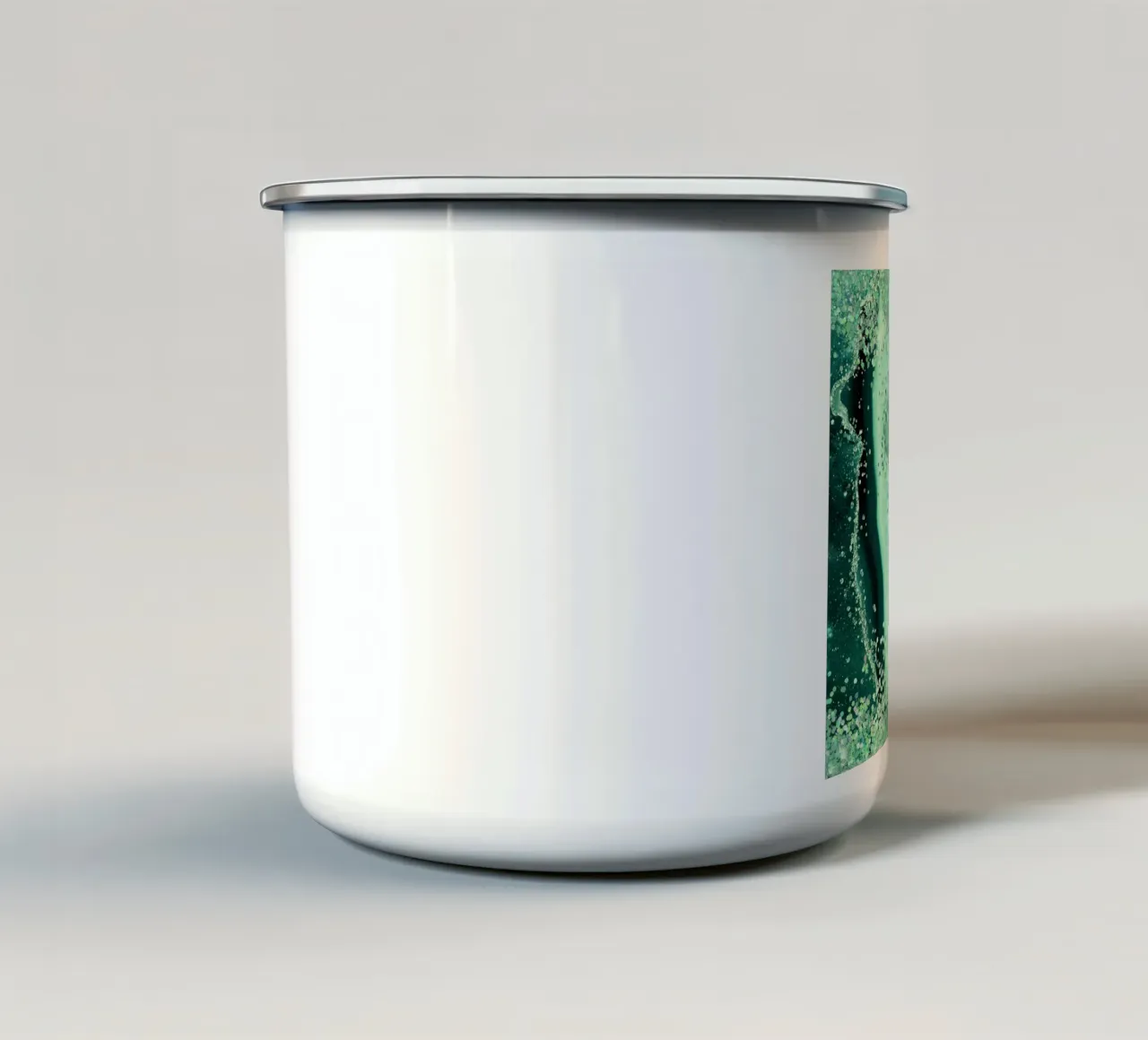 Texture Agata Glitterata Smeraldo 03 tazza in smalto da Gemstone Textures