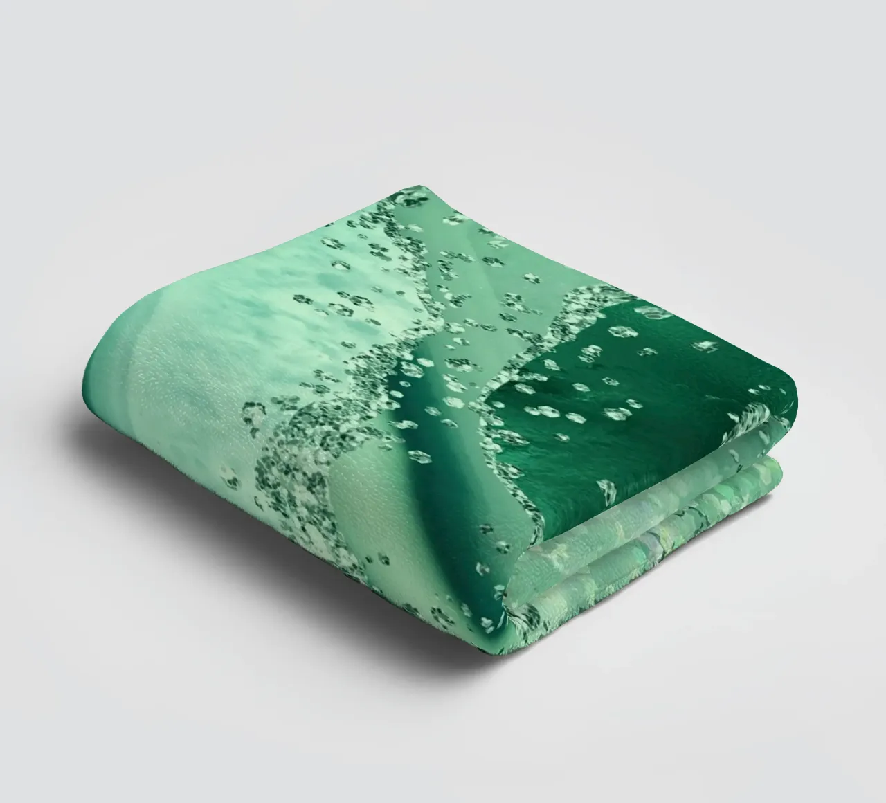 Smaragd-Glitzer-Achat Textur 03 Handtuch von Gemstone Textures