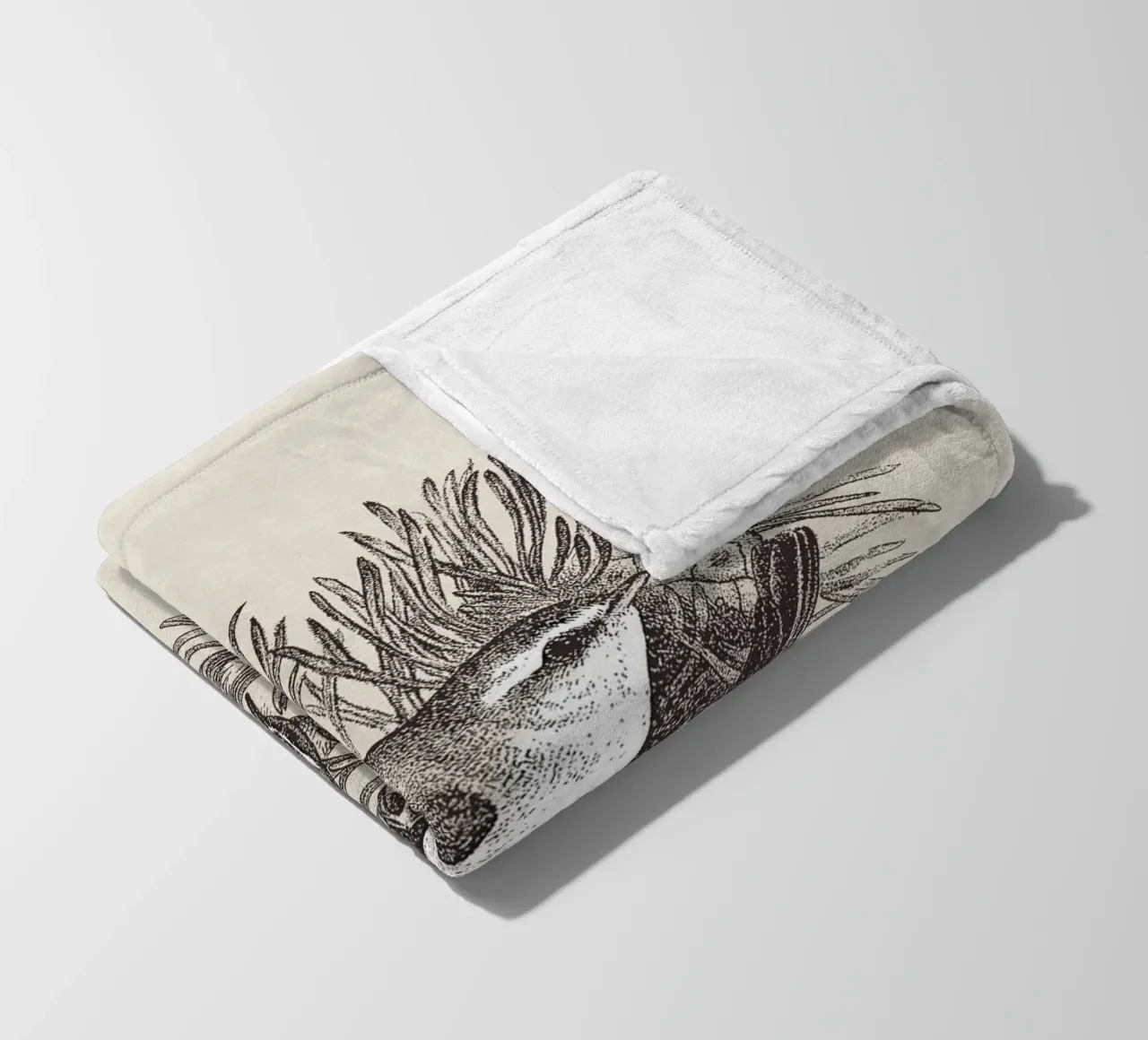 Pine Branch with Birds coperta in pile da apoloprints