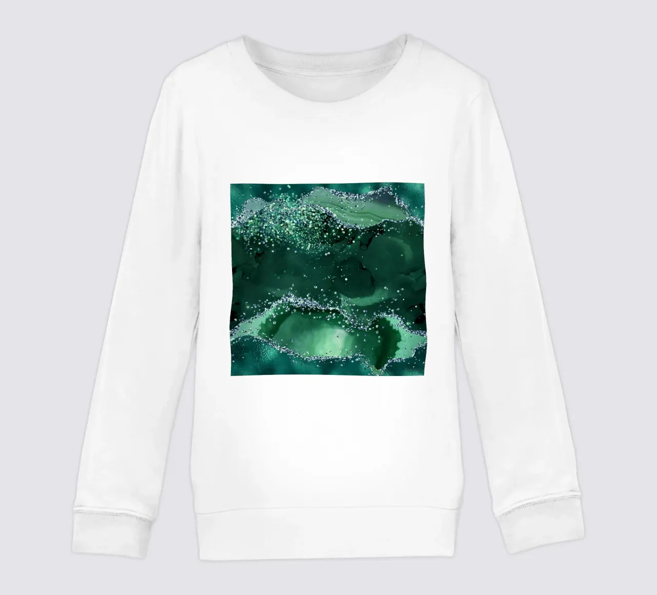Emerald Glitter Agate Texture 04 sweat enfant de Gemstone Textures