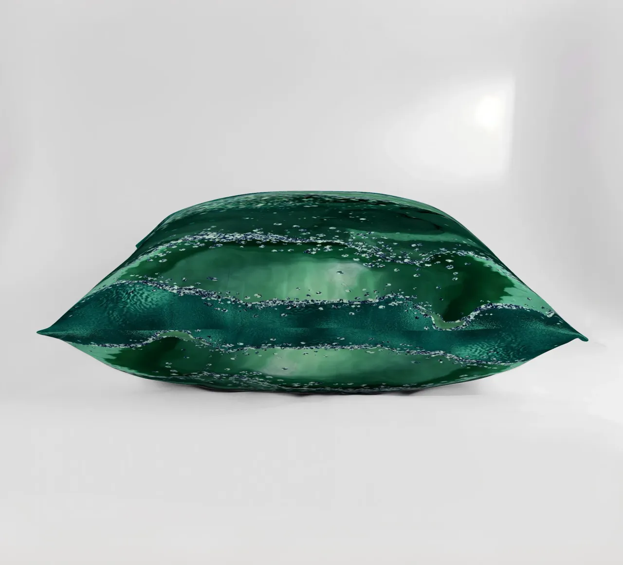 Texture Agata Glitterata Smeraldo 04 cuscino da Gemstone Textures