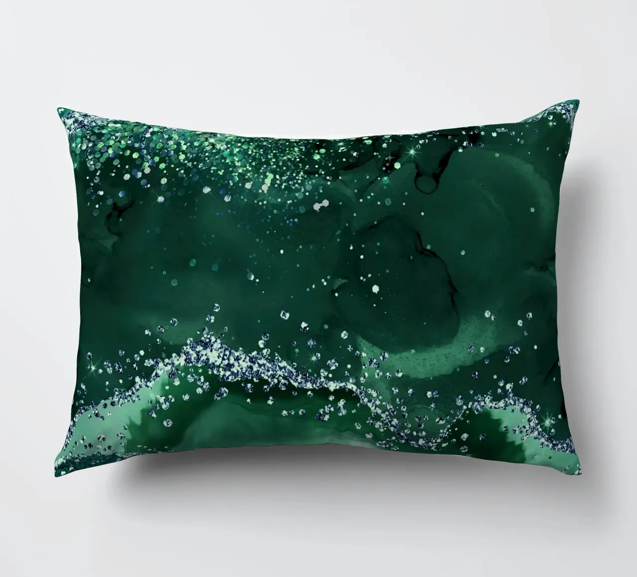 Texture Agata Glitterata Smeraldo 04 cuscino da Gemstone Textures
