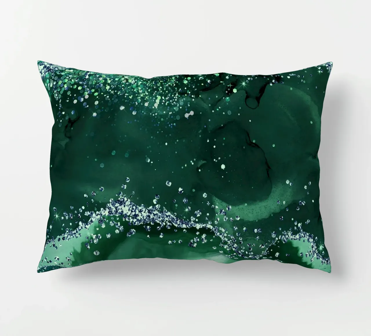 Texture Agata Glitterata Smeraldo 04 cuscino da Gemstone Textures