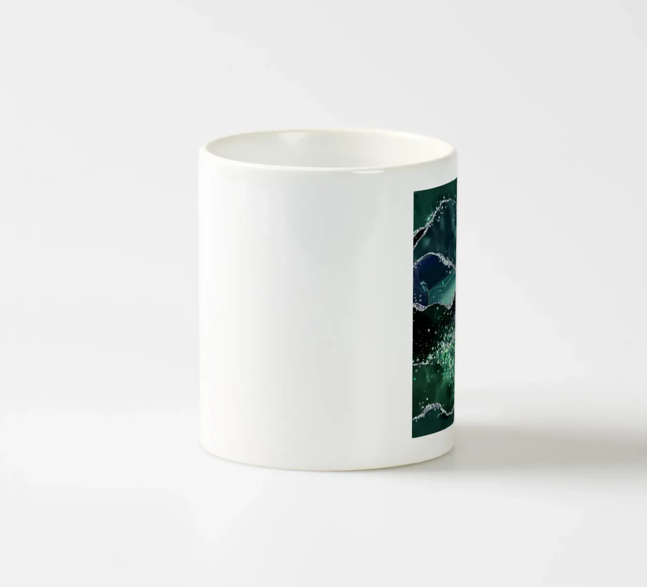 Texture Agata Glitterata Smeraldo 05 tazza in ceramica da Gemstone Textures