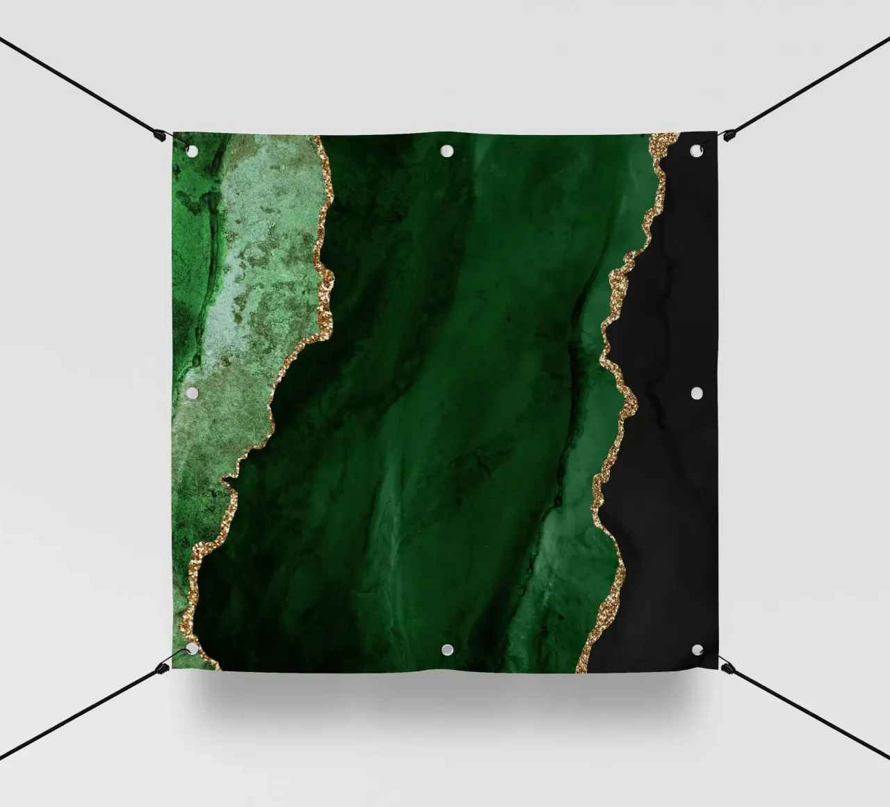 Texture Agata verde e oro 01 telo in pvc da Gemstone Textures