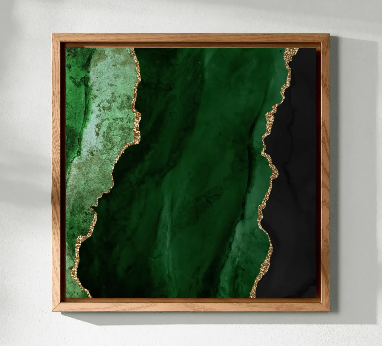 Texture Agata verde e oro 01 alluminio dibond da Gemstone Textures