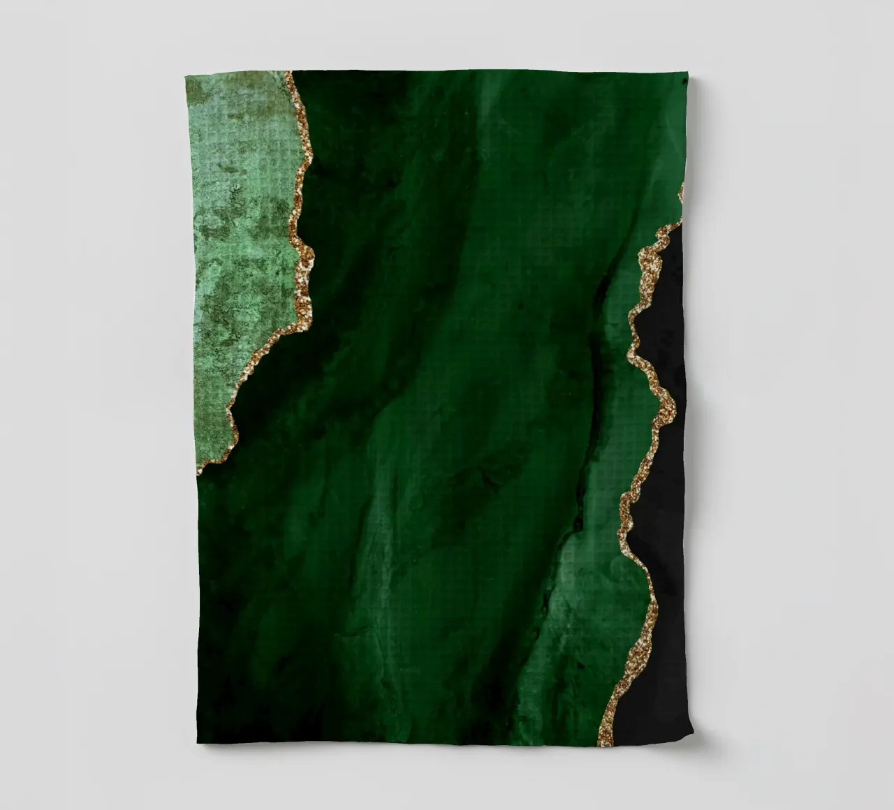 Texture Agata verde e oro 01 canovaccio da cucina da Gemstone Textures
