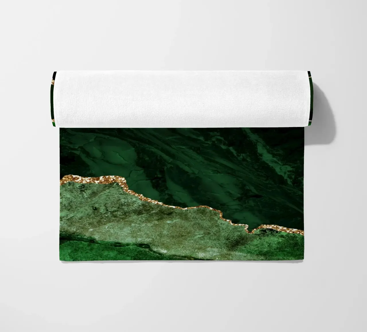 Texture Agata verde e oro 02 telo mare da Gemstone Textures