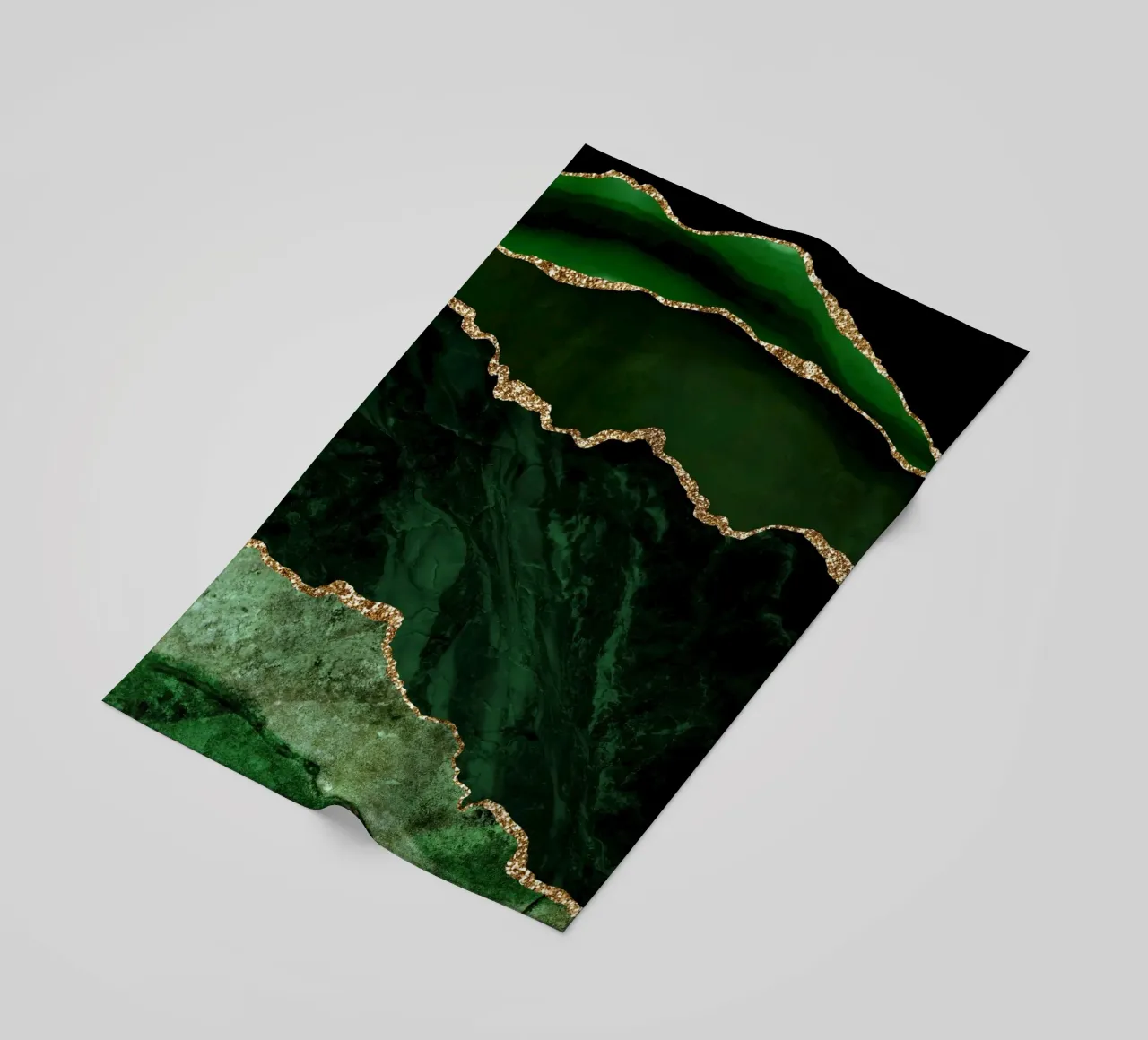 Texture Agata verde e oro 02 telo mare da Gemstone Textures