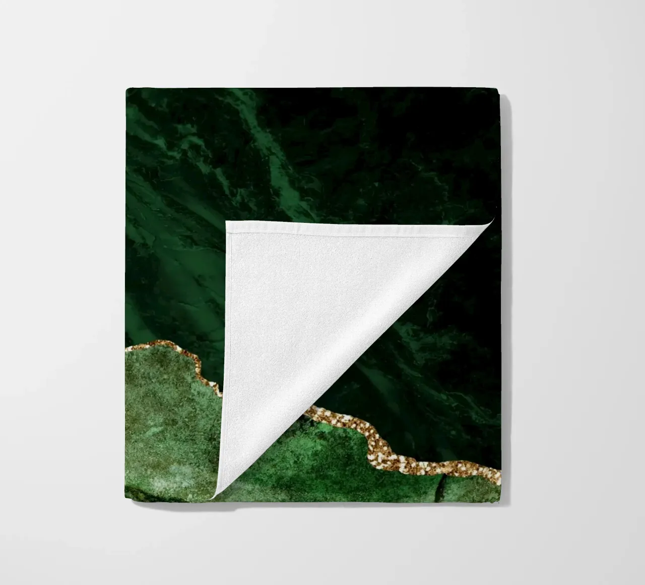 Texture Agata verde e oro 02 telo mare da Gemstone Textures