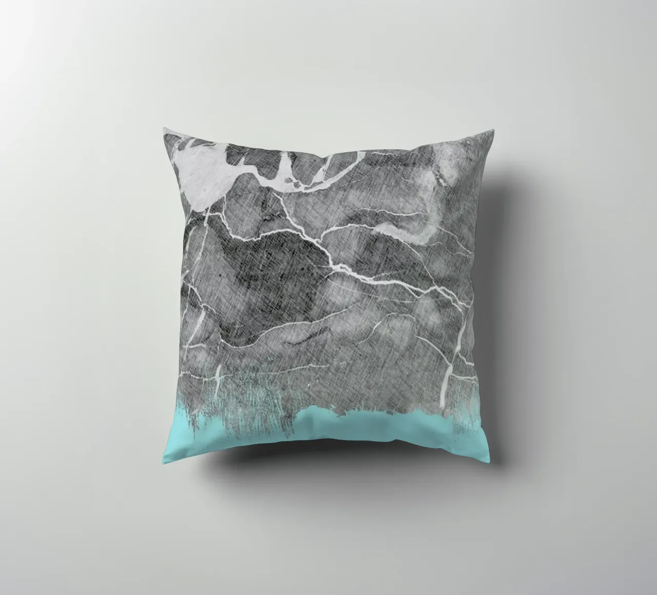 Crayon Marble and Sea Prints cuscino da cafelab