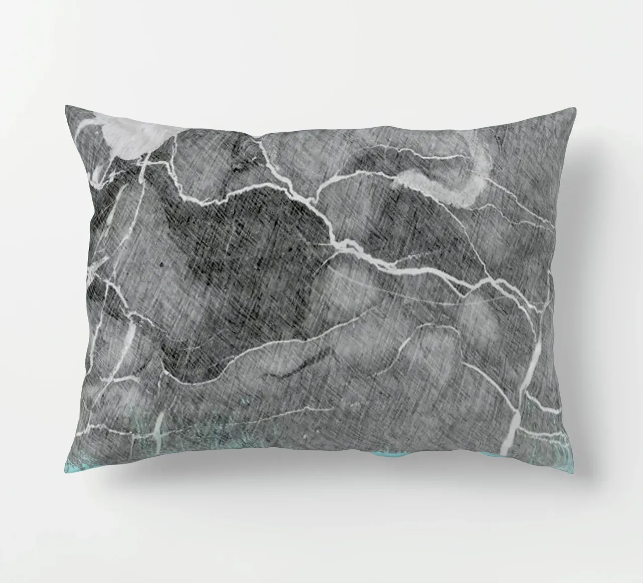 Crayon Marble and Sea Prints cuscino da cafelab