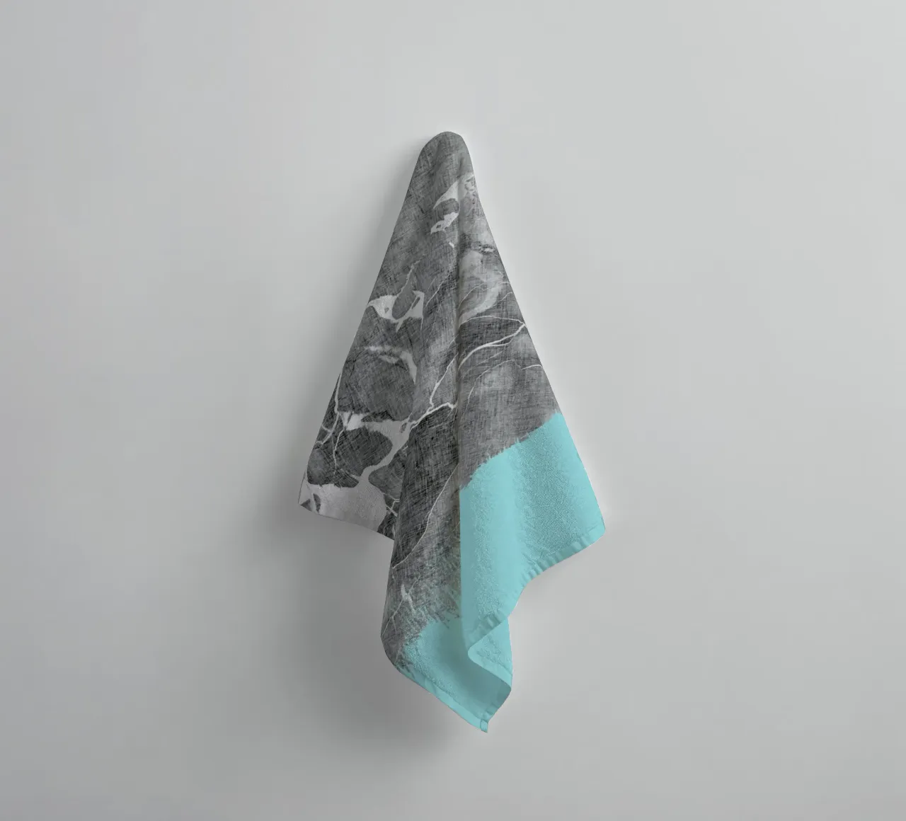 Crayon Marble and Sea Prints asciugamano da bagno da cafelab