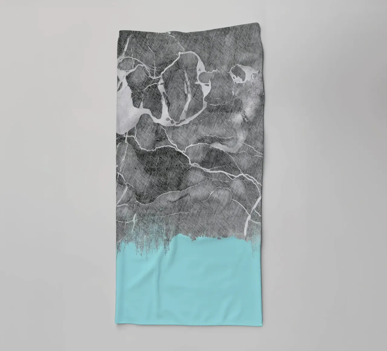 Crayon Marble and Sea Prints asciugamano da bagno da cafelab