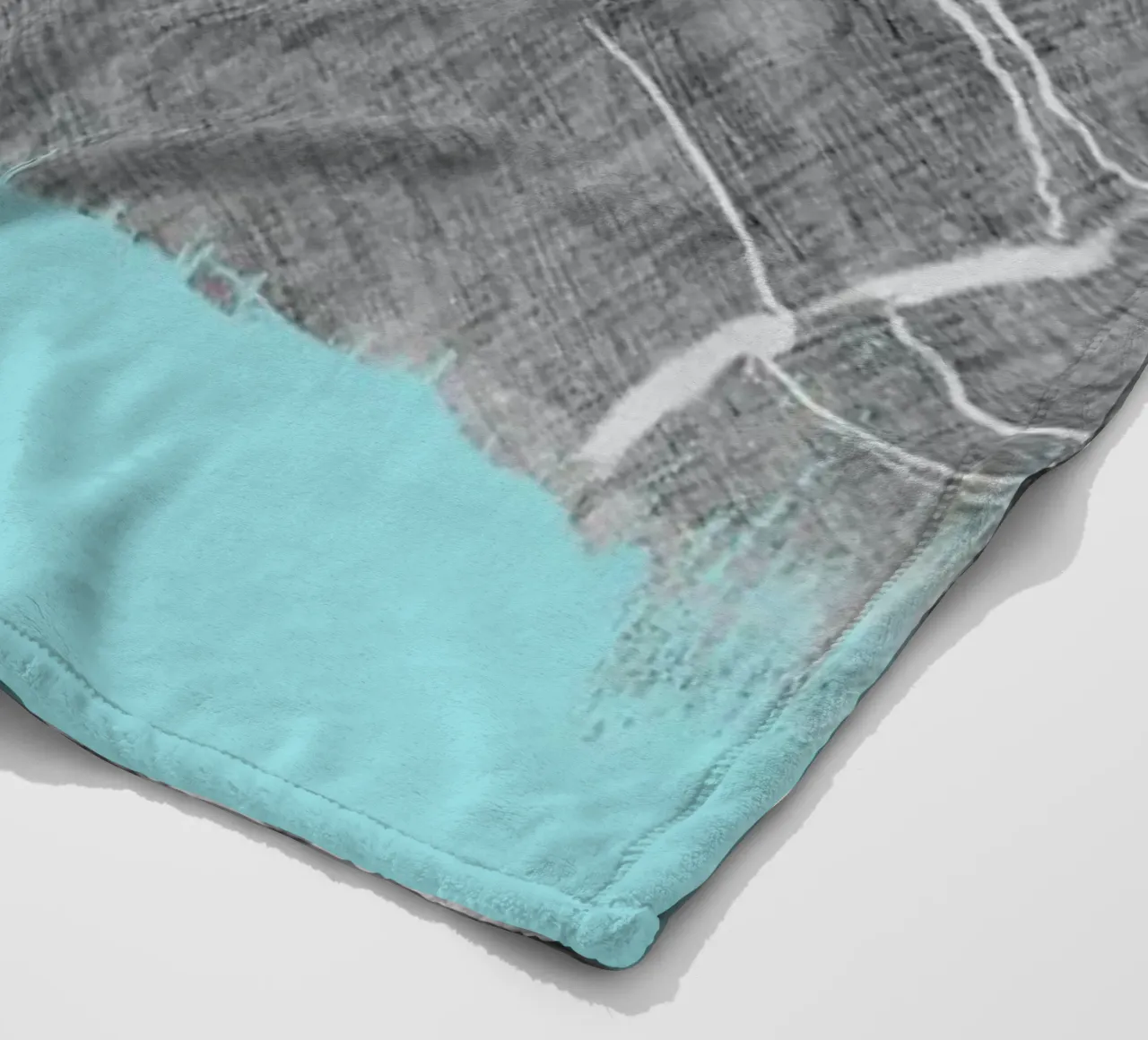 Crayon Marble and Sea Prints coperta in pile da cafelab