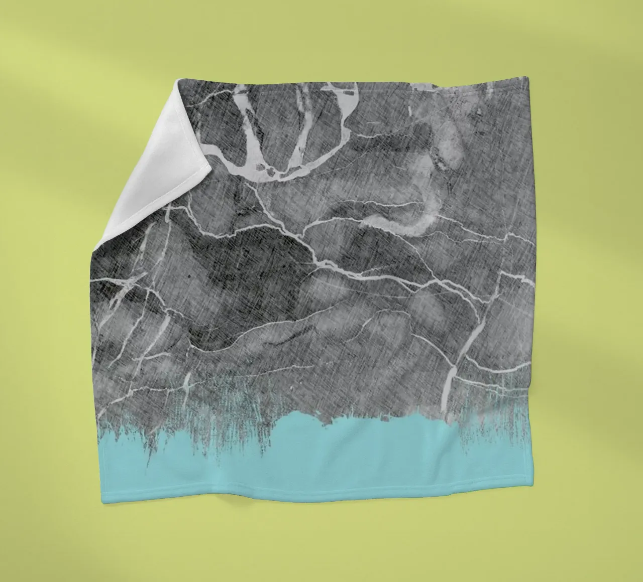 Crayon Marble and Sea Prints coperta in pile da cafelab
