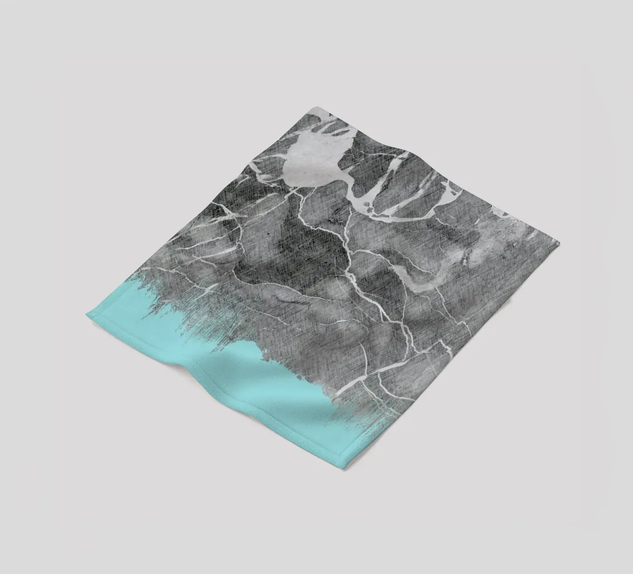 Crayon Marble and Sea Prints coperta in pile da cafelab