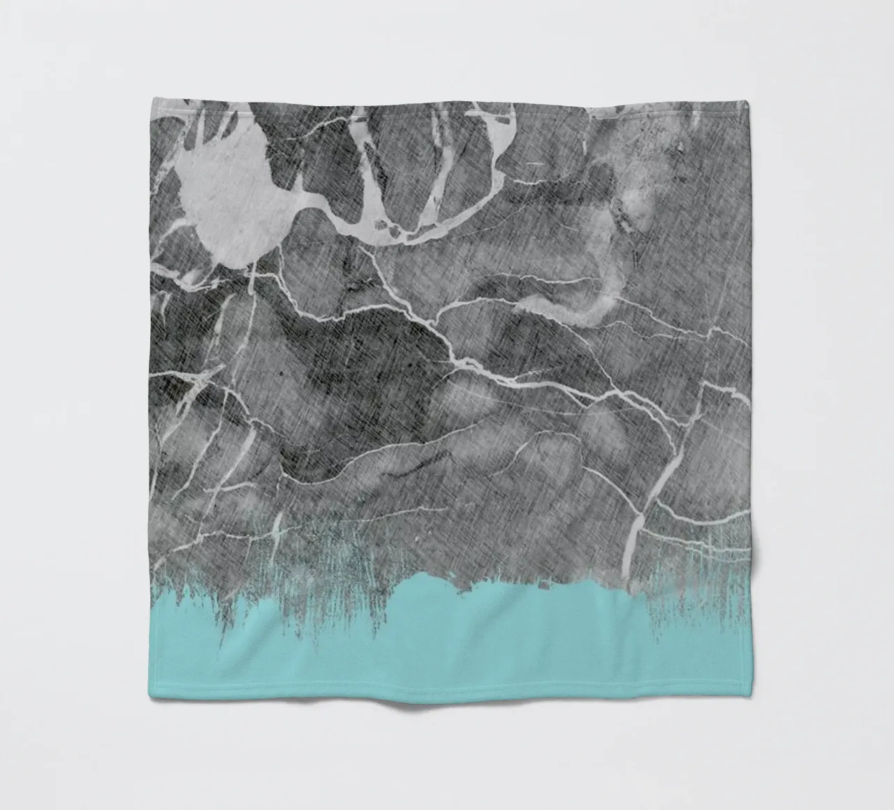 Crayon Marble and Sea Prints coperta in pile da cafelab