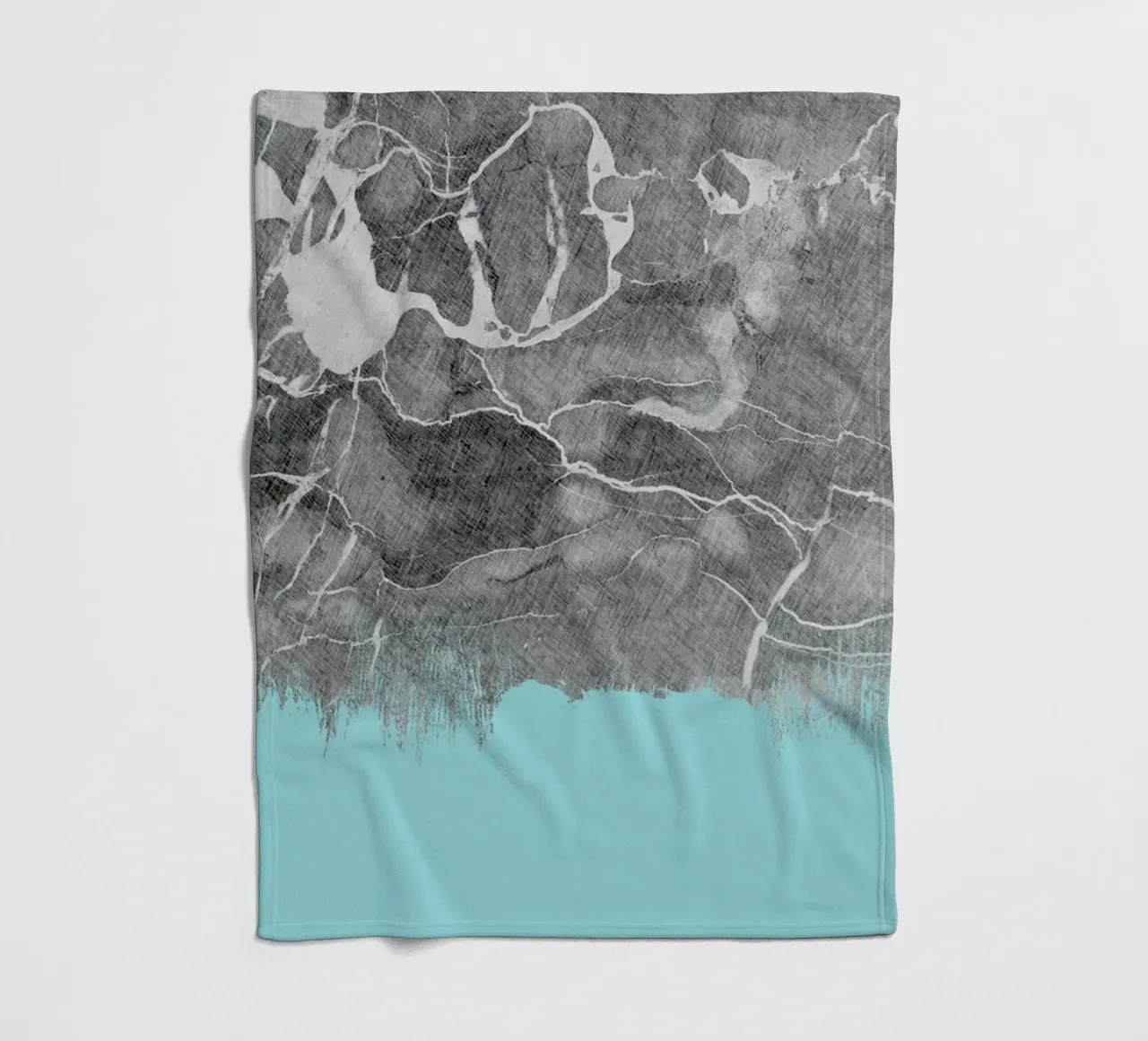 Crayon Marble and Sea Prints coperta in pile da cafelab