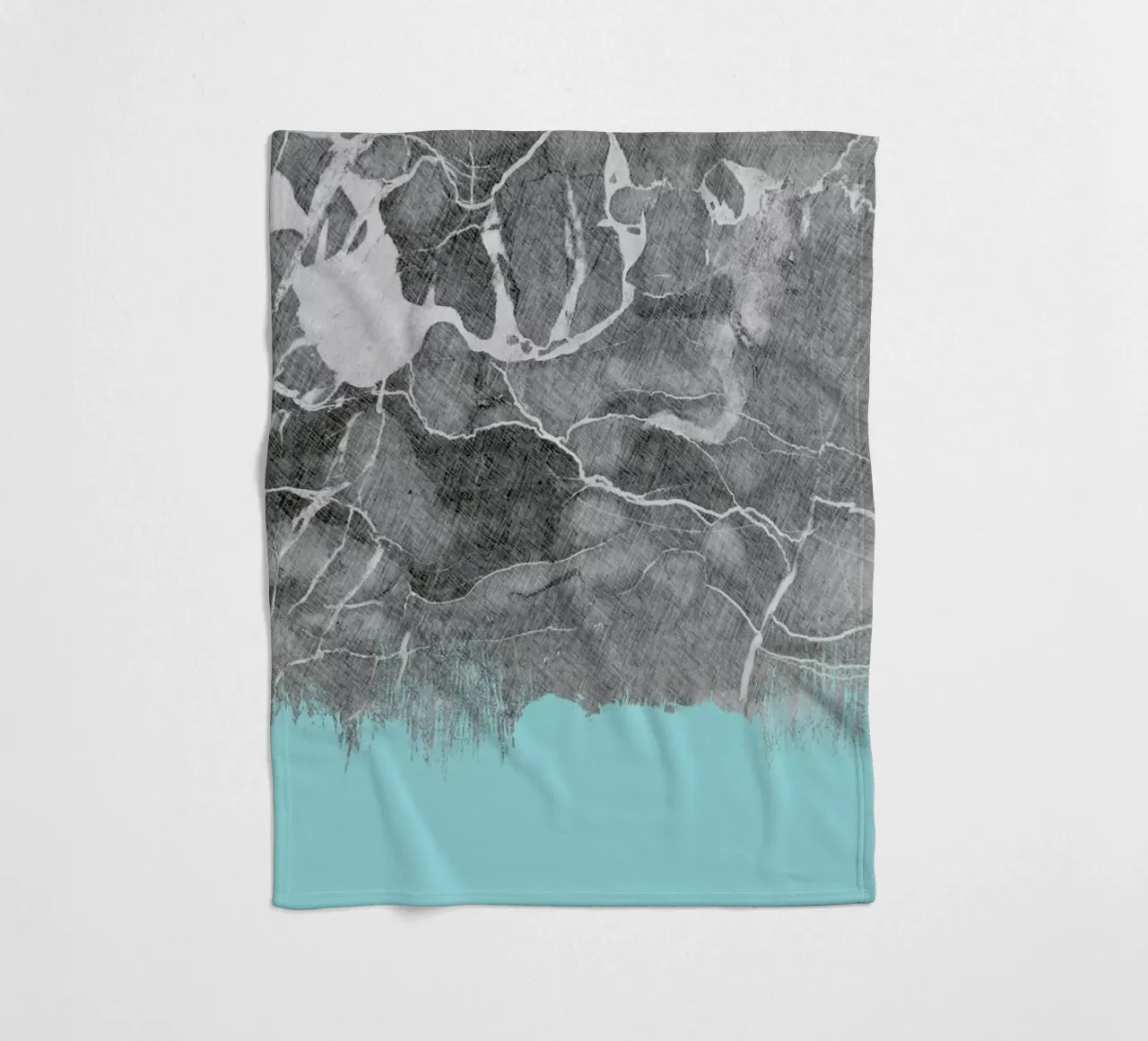 Crayon Marble and Sea Prints coperta in pile da cafelab