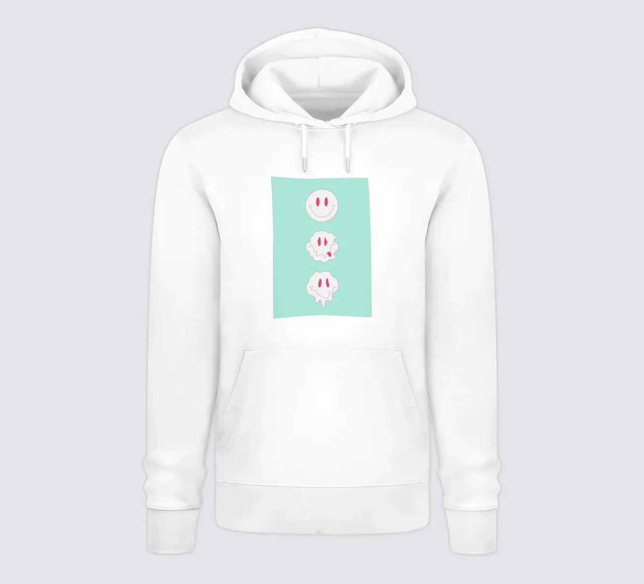 Melting Smile - Poster con smile trippy felpa con cappuccio da Studio Mooodz