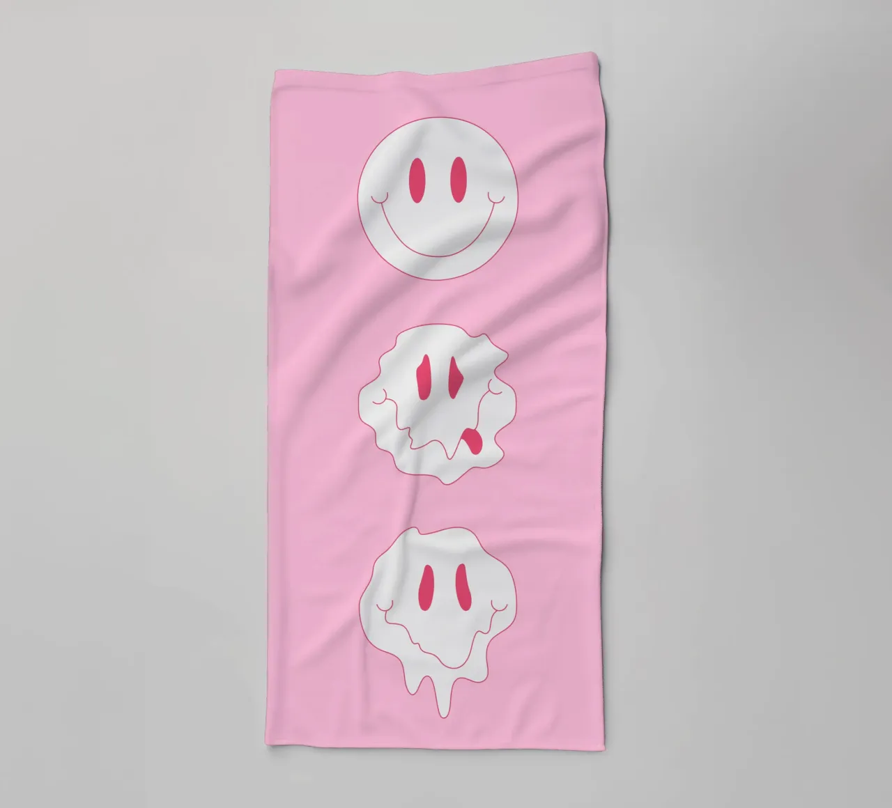 Smiley fuso - Smiley stravagante asciugamano da bagno da Studio Mooodz