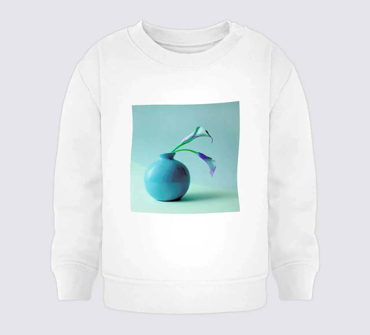 Feeling Blue baby sweatshirt by Juj Winn
