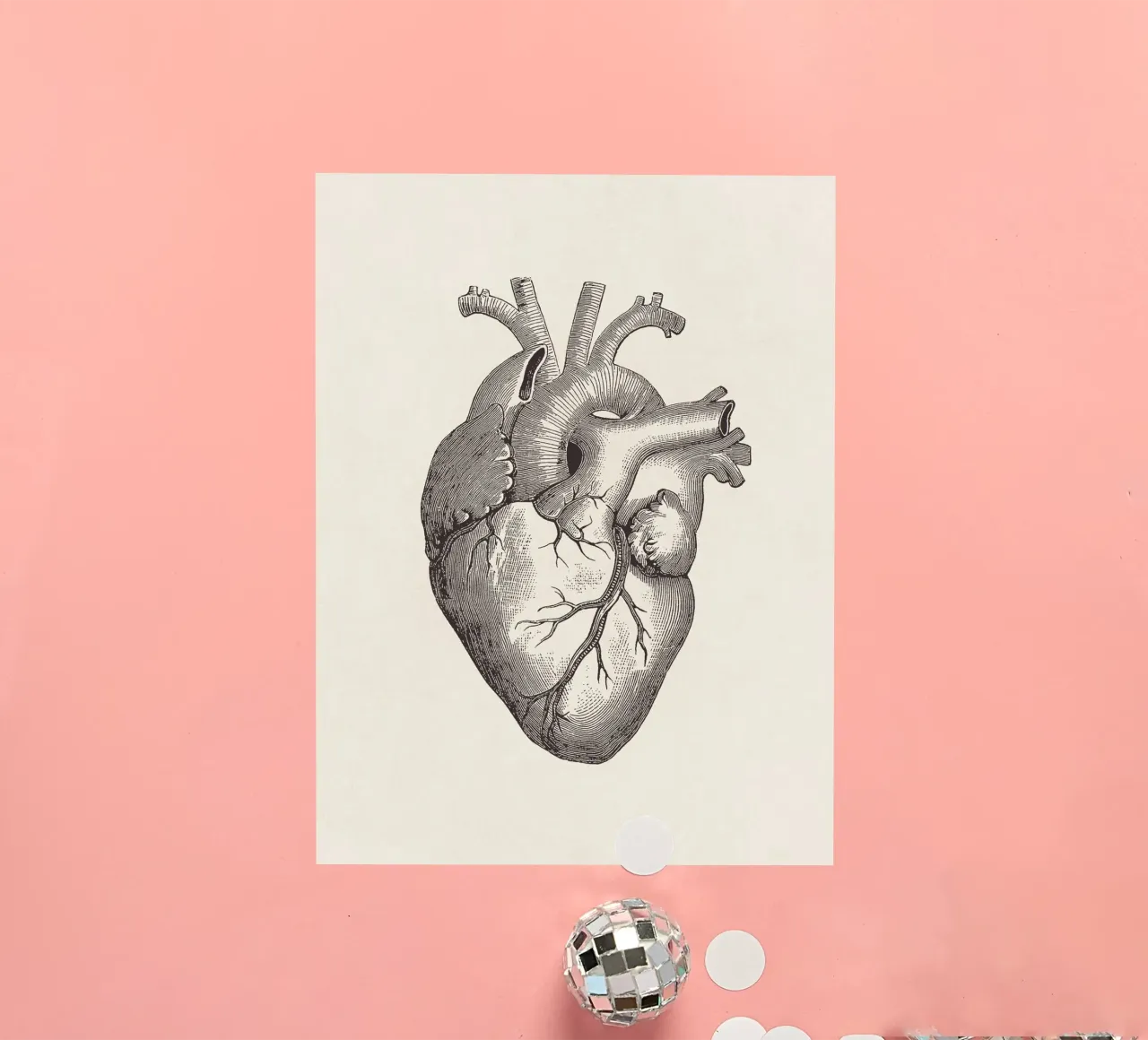 Heart Sketch adesivo da apoloprints