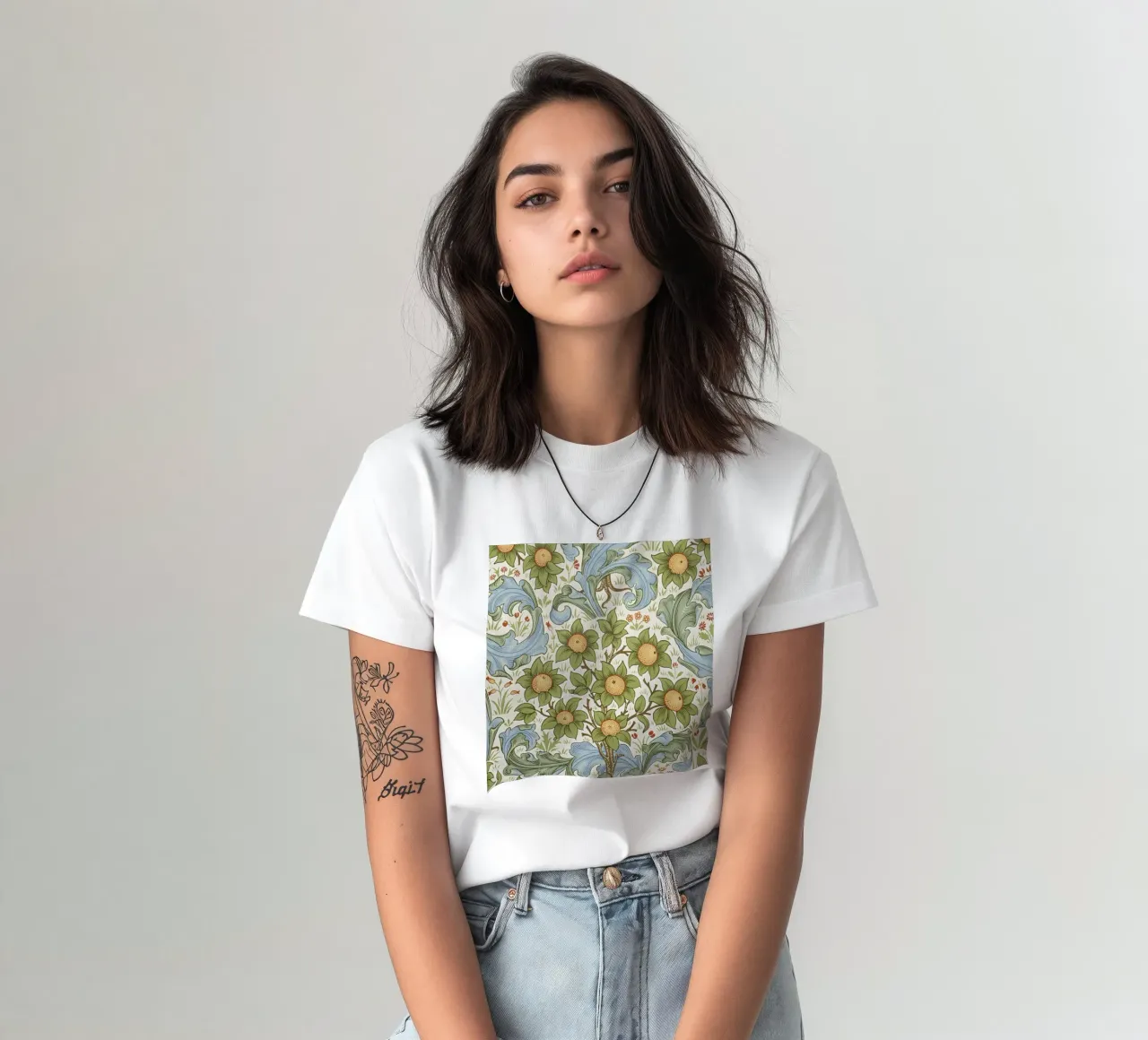 William Morris Design floreale t-shirt da William Store