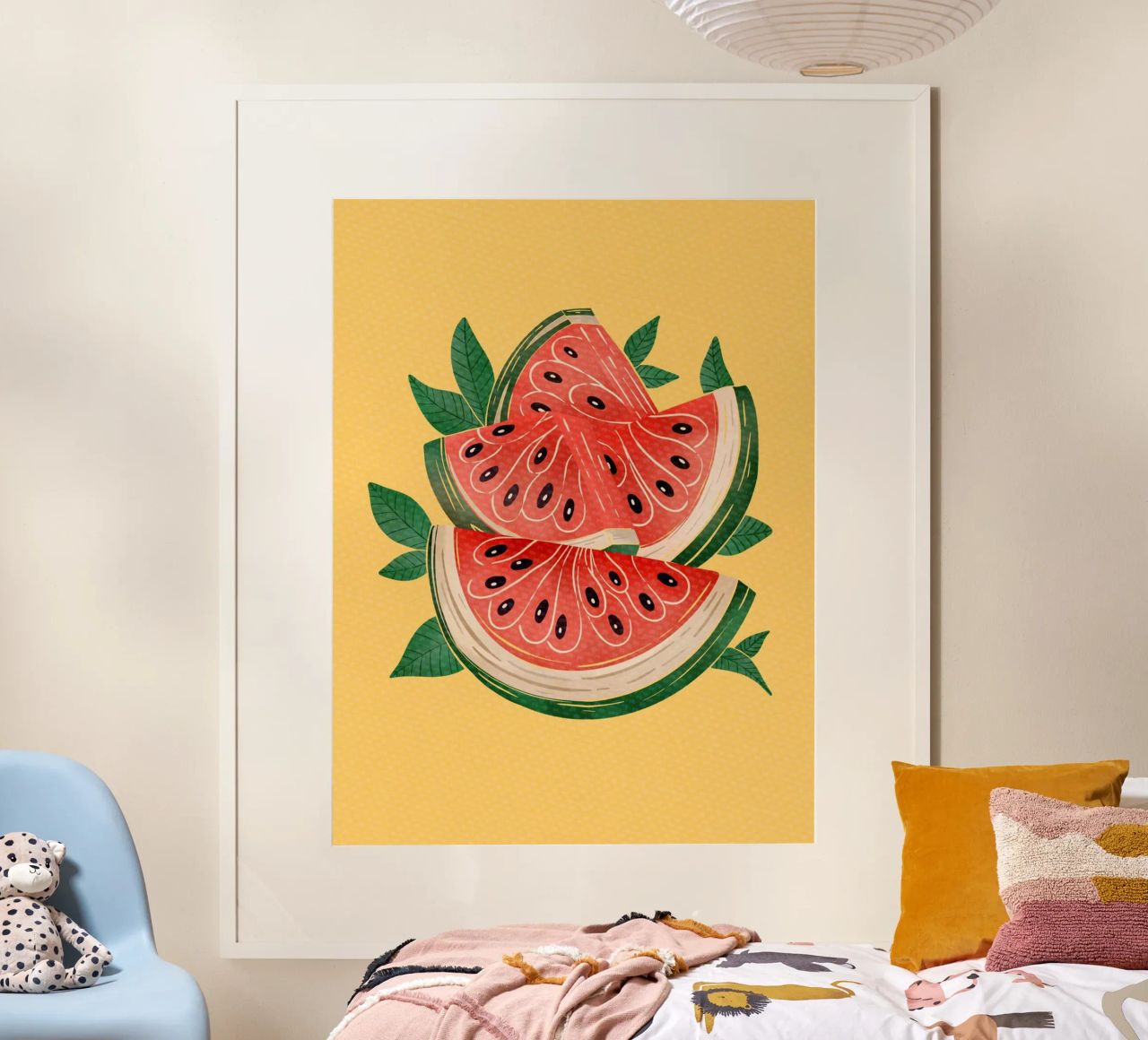 Summer Watermelon Joy poster by Claudia S. Design